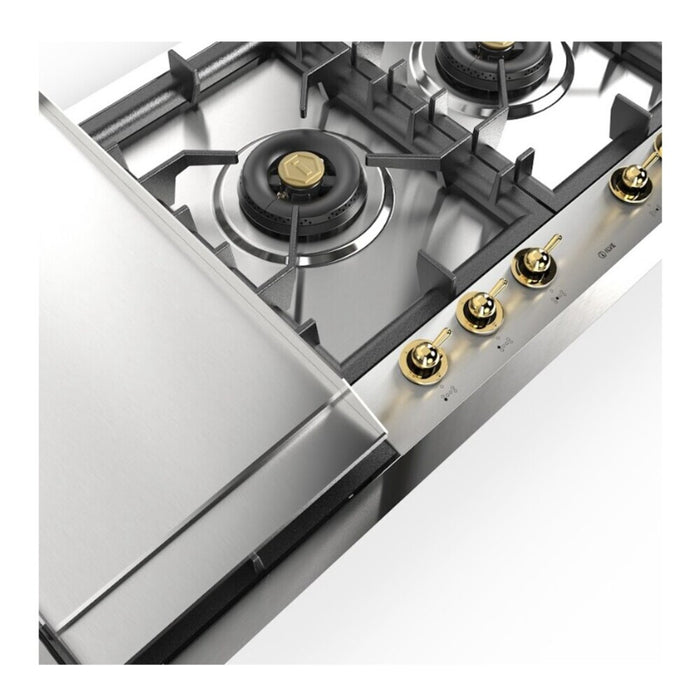 ILVE Nostalgie II 48" Built-In Gas Cooktop UHCPT125FNSSG