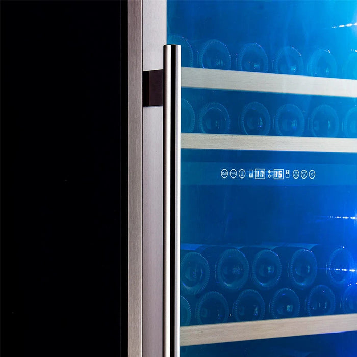 FORNO Cesinali 24" Dual Zone 94 Bottle Wine Cooler FWCDR6603-24S