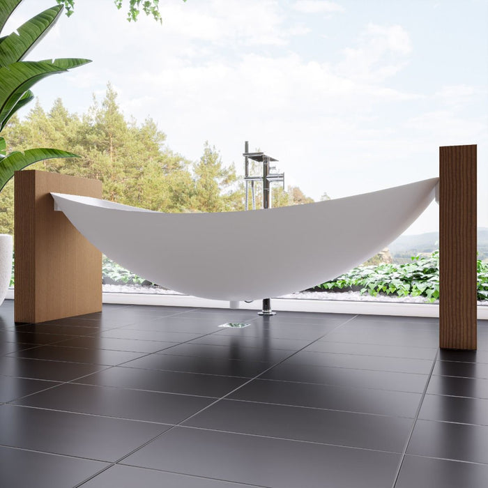 ALFI brand 79" Acrylic Suspended Wall Mounted Hammock Bathtub HammockTub1