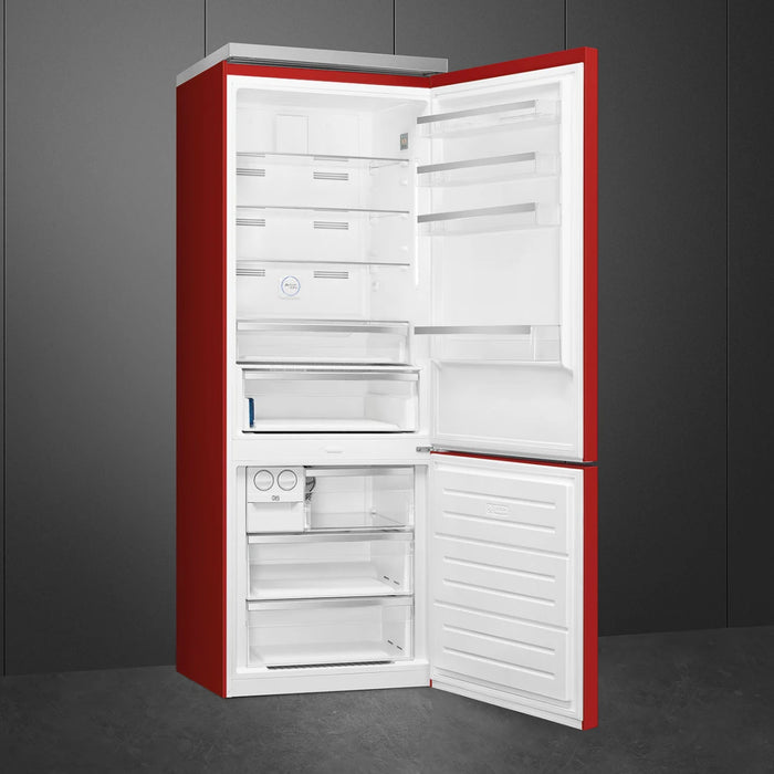 SMEG 28" Freestanding Bottom Mount Refrigerator, FA490URR