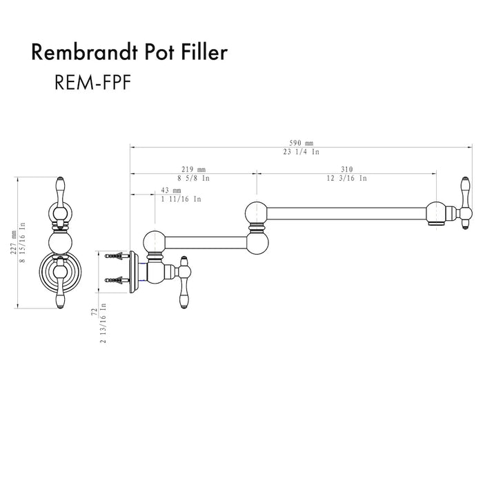 ZLINE Rembrandt Pot Filler REM-FPF-CB