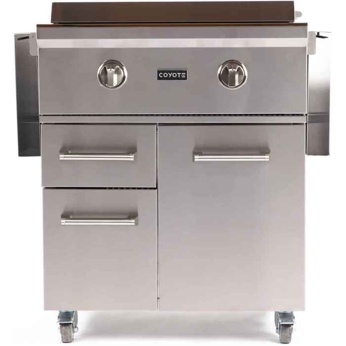 CAYOTE 30" Built-In Flat Top Gas Grill, C1FTG30LP