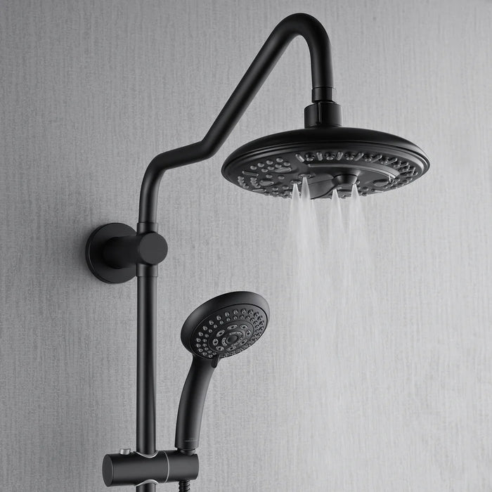 Forno Acqua AcquaSPA Retrofit Shower, Overhead Rainfall Shower, Handheld Shower Head SC32BK-C8