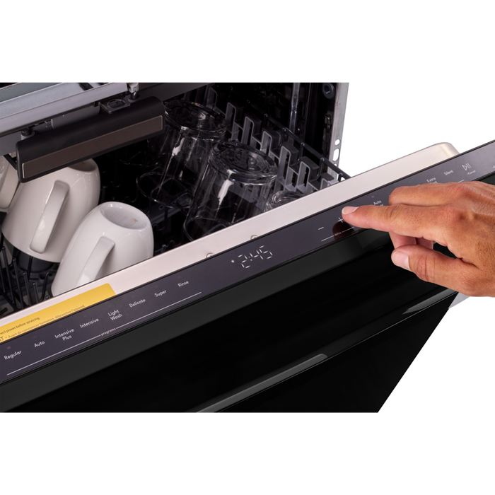 UNIQUE 24" Classic Retro Panel Ready Top Control Dishwasher, UNQ-DW24CTPRB