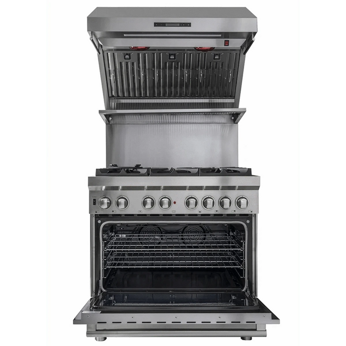 Forno Savona - 36" Wall Mount Range Hood & Back Splash FRHWM5029-36