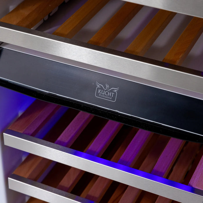 Kucht 24" Built-In Panel Ready Three-Zone Wine Cooler K240W