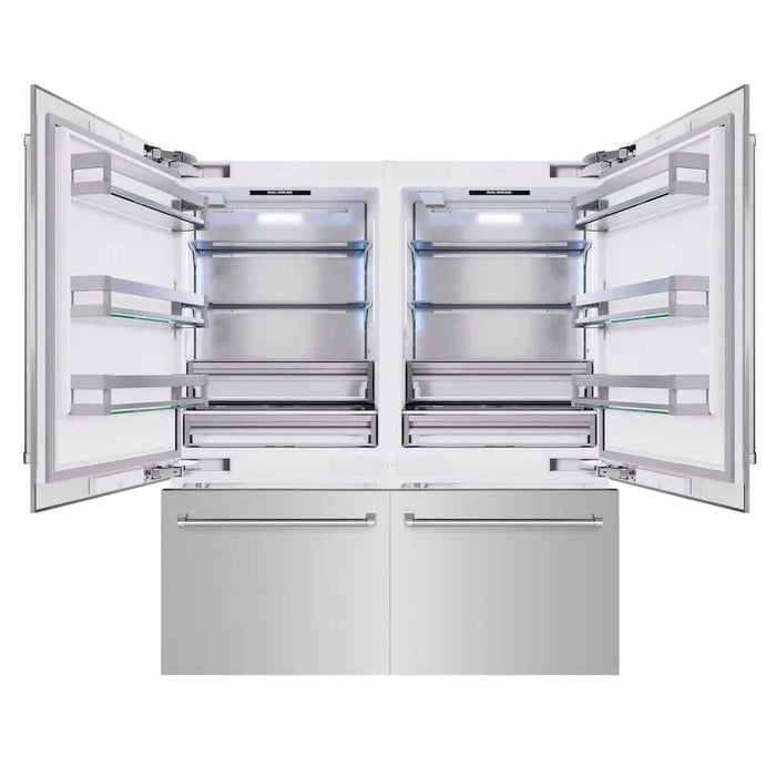 ZLINE 72" Built-In Bottom Freezer Refrigerator,Water Dispenser, Ice Maker, RBIT-304-72