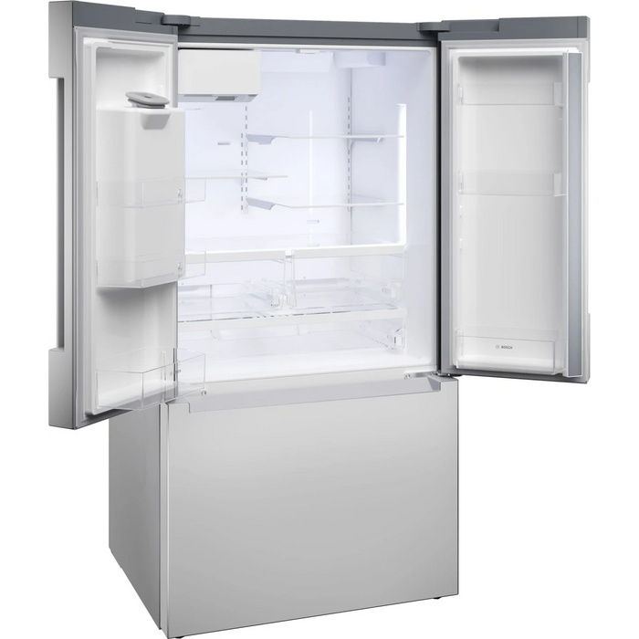Bosch 36" Freestanding French Door Bottom Mount Smart Refrigerator, B36FD10ENS