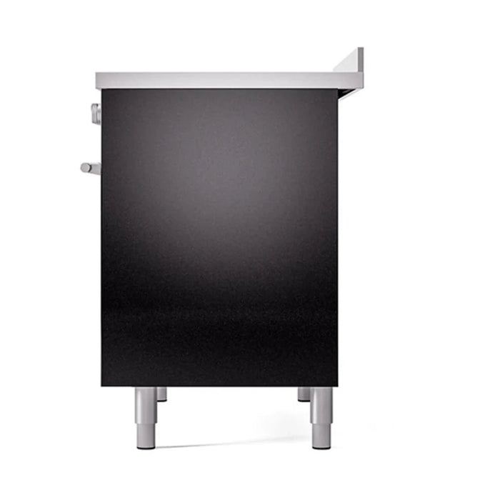 ILVE 40"Professional Plus Induction Range, Glossy Black UPDI406QMPBK