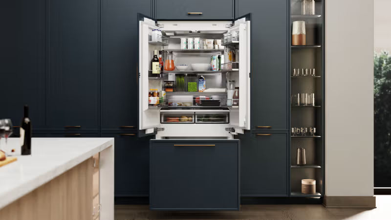 Elica 36" French Door Built-In Bottom Mount, Panel Ready Refrigeration, ER36FRB19IPR