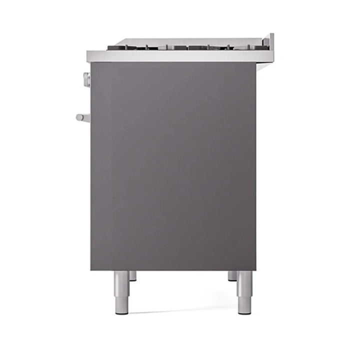 ILVE 40"Professional Plus Dual Fuel Range, Matte Graphite UPD40FQMPMG