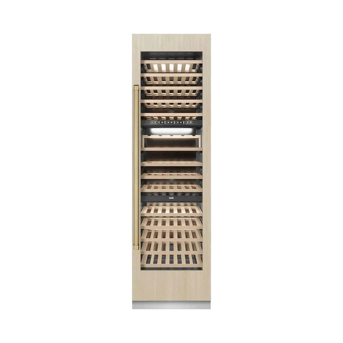 ZLINE 24" Triple Zone 100 Bottle Panel Ready Column Wine Cooler Champagne Bronze RBCWVZ-24-CB