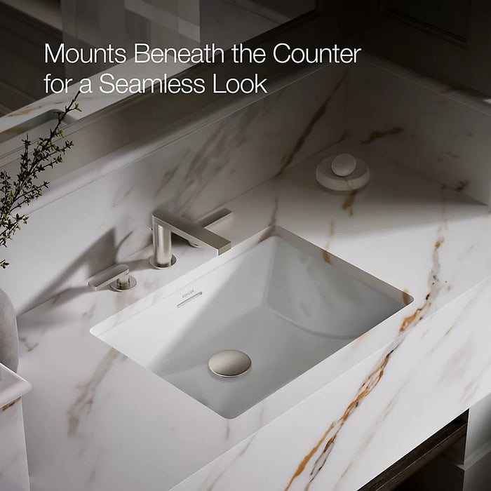 KOHLER Brazn 21-1/4" rectangular undermount bathroom sink K-21058