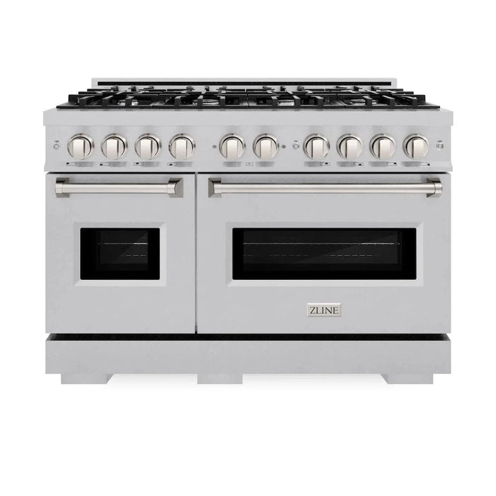 ZLINE 48" Classic Gas Range, Convection Gas Oven DuraSnow® Stainless Steel, CGRS-48