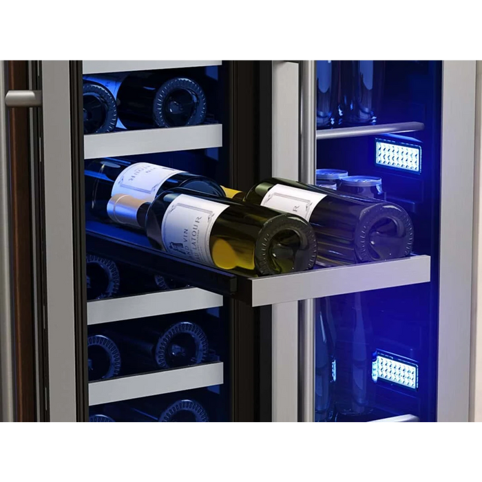 Zephyr 24" Built-In Dual Zone Wine & Beverage Cooler, PRWB24C32CG