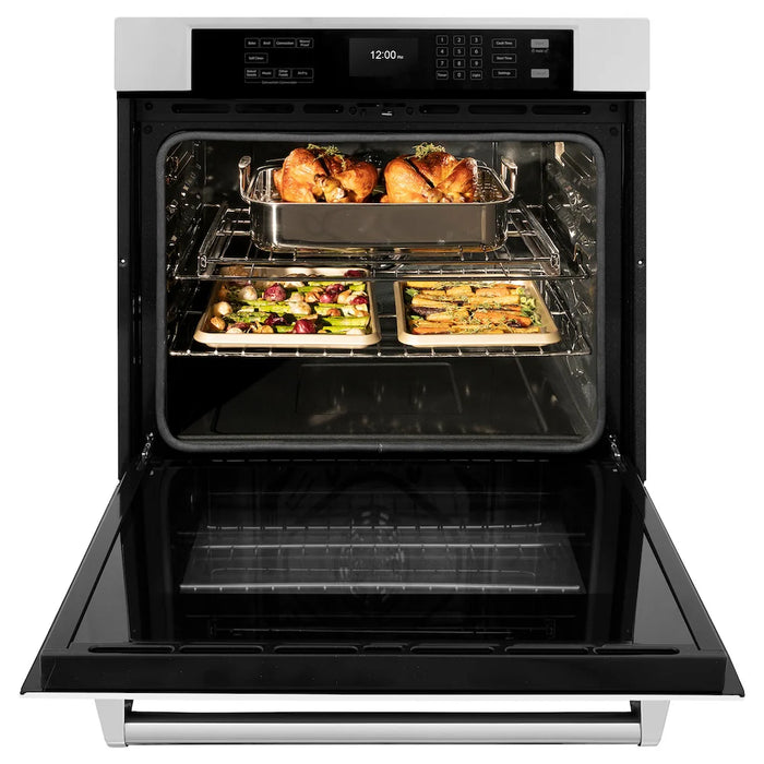 ZLINE 30 "Professional True Convection Single Wall Oven, Air Fry, Self Clean, White Matte WAS-WM-30