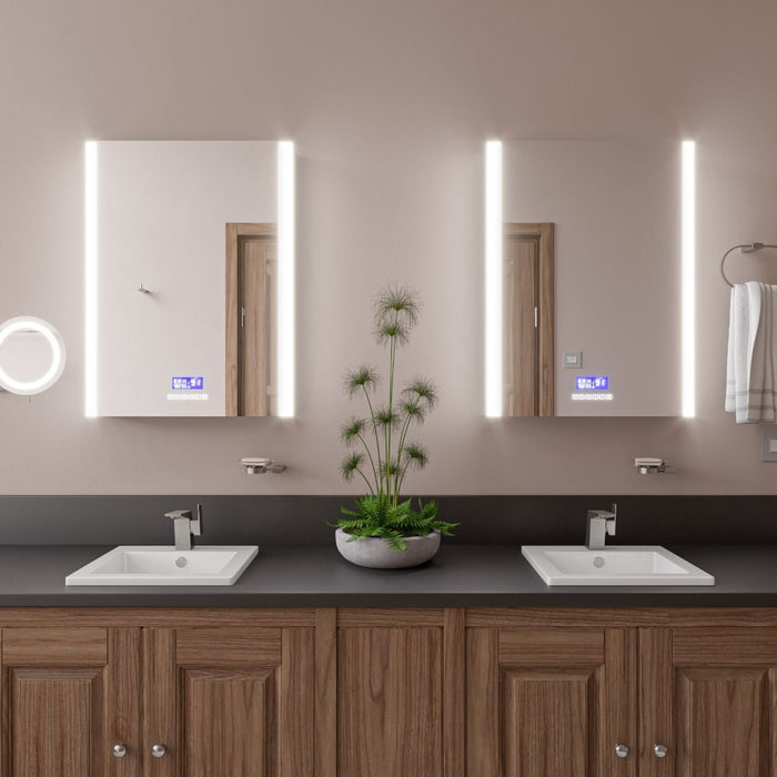 ALFI brand White 17" Square Drop In Ceramic Sink, Faucet Hole ABC801