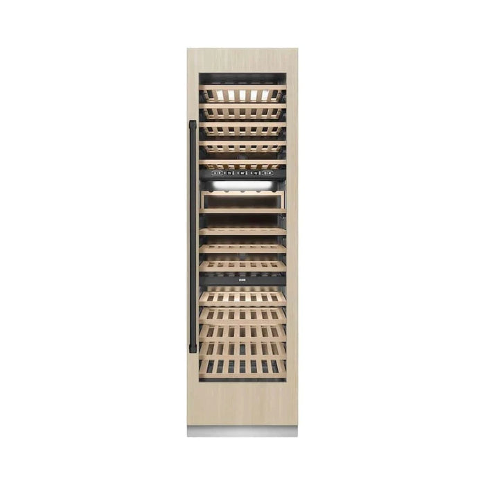 ZLINE 24" Triple Zone 100 Bottle Panel Ready Column Wine Cooler Matte Black RBCWVZ-24-MB
