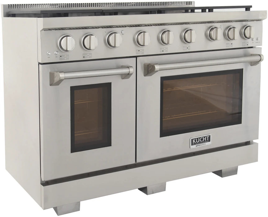 Kucht 48" Freestanding Professional Gas Range Liquid Propane KFX4800X/LP-S