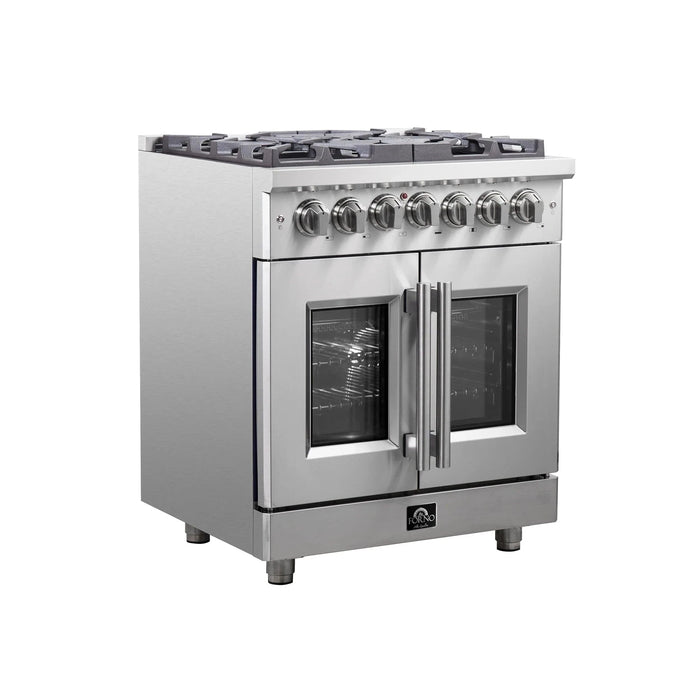 FORNO Massimo 30″ French Door Dual Fuel Range FFSGS6325-30