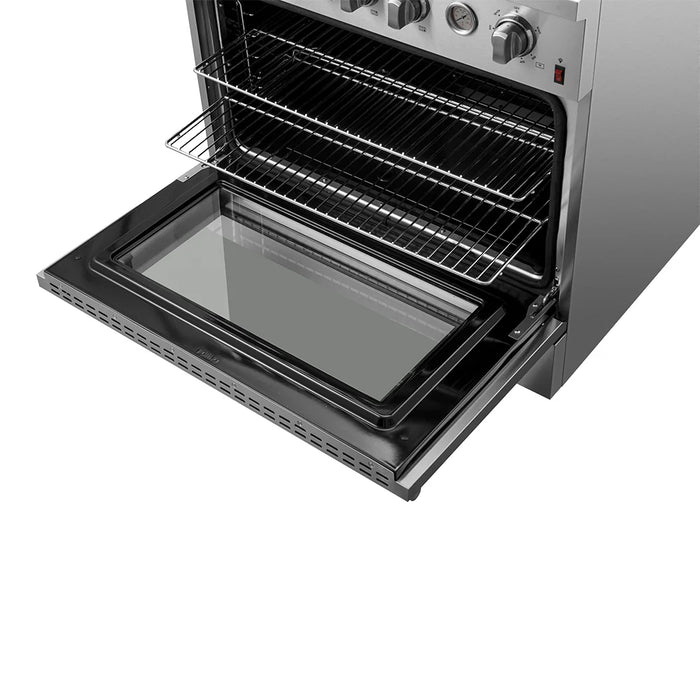 Forno 36" Gas Range,  Built-In Temperature Gauge, FFSGS6277-36