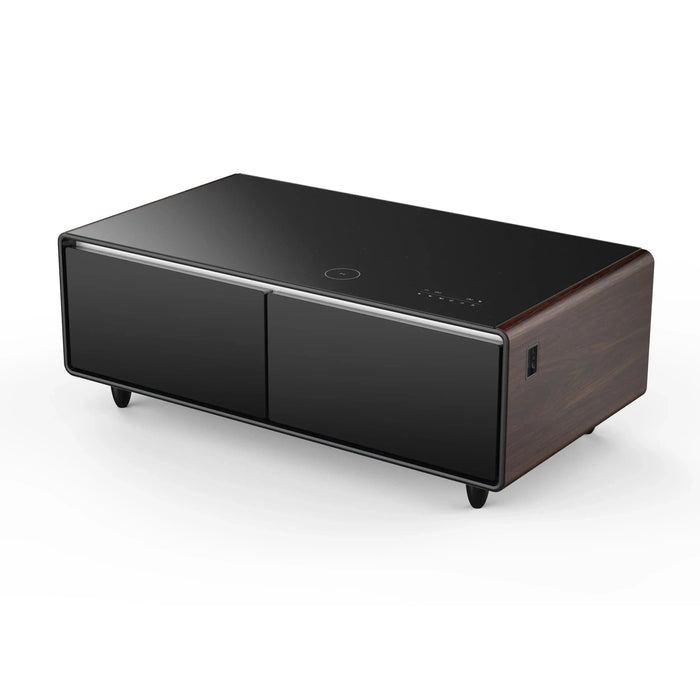 FORNO Evoluto 51" Smart Coffee Table – Dual Fridge Drawers Wood Accents FCTFR7006-51WD