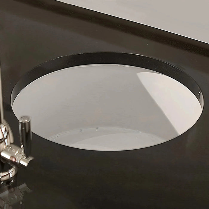 Whitehaus Elementhaus 18" Undermount Circular Single Bowl Fireclay Sink WHE1818R