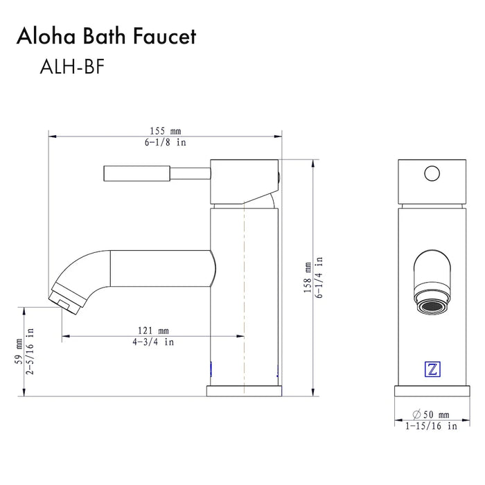 ZLINE Aloha Bath Faucet in Chrome, ALH-BF-CH