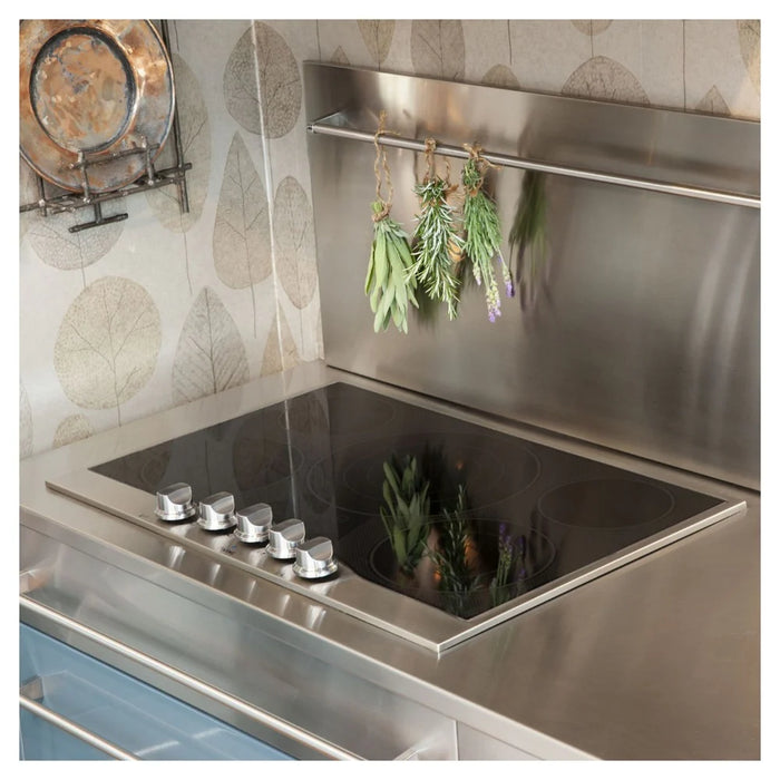 Viking® Professional Series 30" Stainless Steel/Black Glass Electric Cooktop RVEC3305BSB