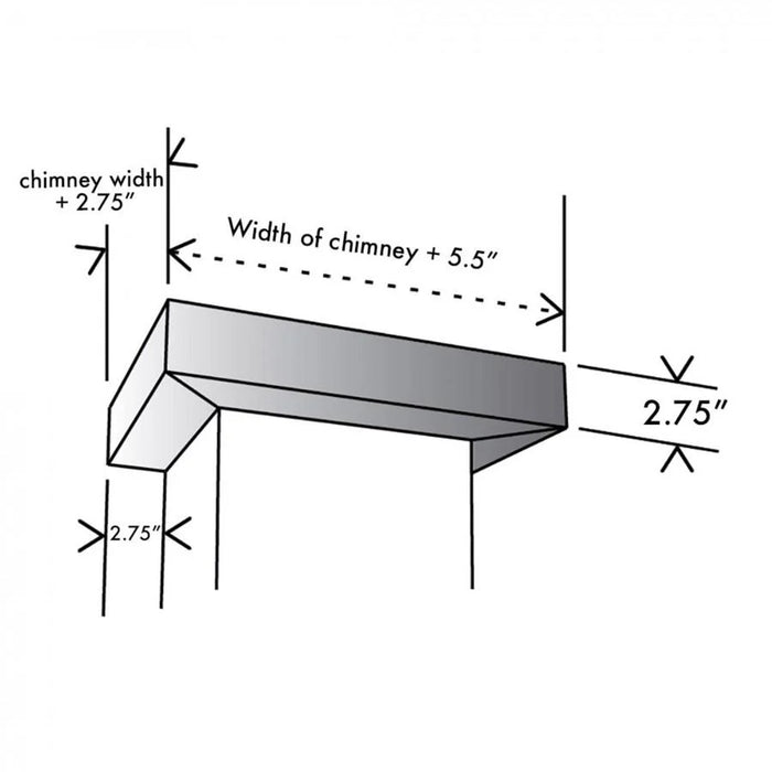 ZLINE Crown Molding #4 for Wall Range Hood, CM4-587/597/KE/KECOM-30/KZ