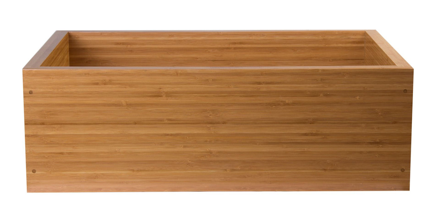 ALFI brand 30' Single Bowl Bamboo Farmhouse Apron Front Kitchen Sink AB3021