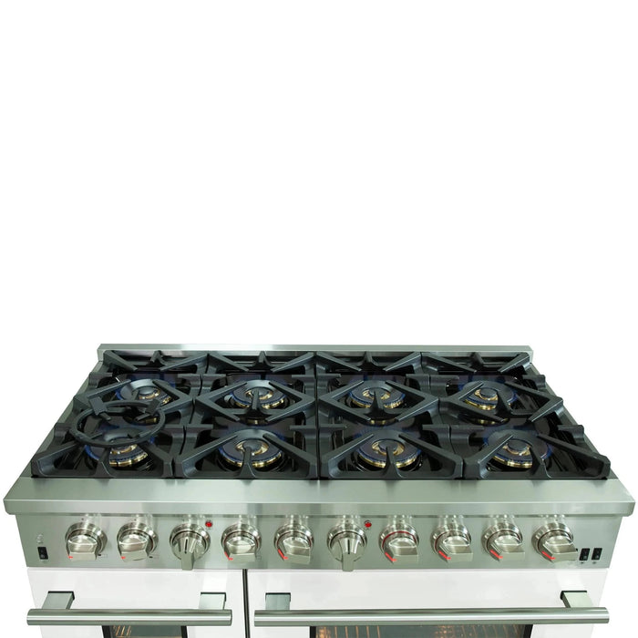 FORNO Capriasca 48" Dual Fuel Range FFSGS6187-48WHT