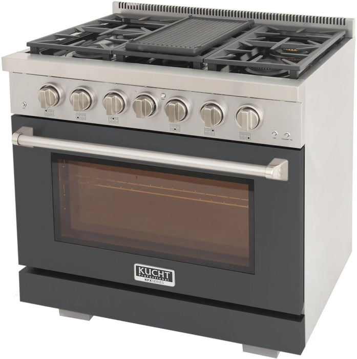 Kucht 36" Freestanding Professional Gas Range KFX3600X-GY