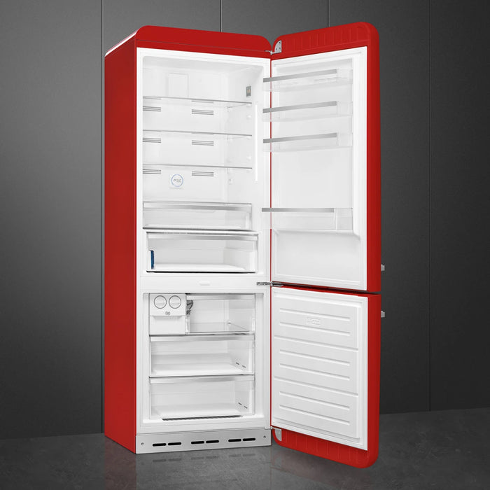 SMEG 28" Freestanding Bottom Mount Refrigerator, FAB38URRD