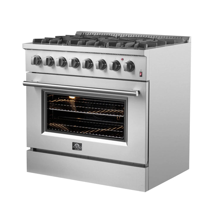 FORNO Marco 36" Dual Fuel Range FFSGS6197-36
