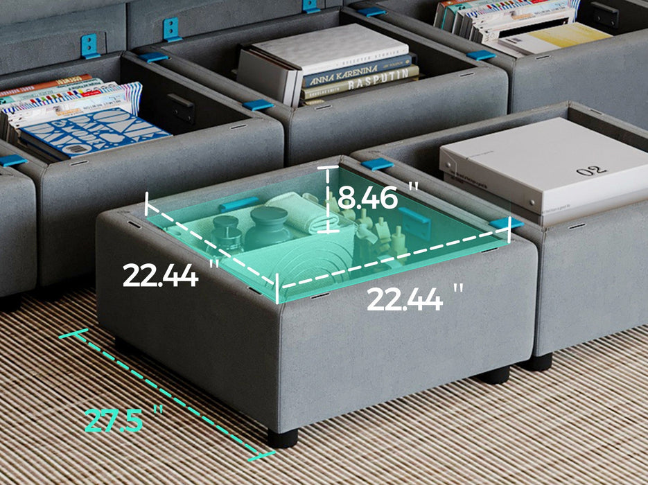 RUBIK III  6 Seats With 3 Ottomans