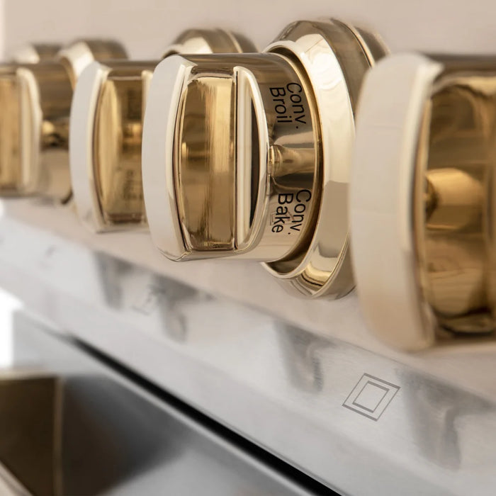 ZLINE Autograph Edition 48" Kitchen Package, Stainless Steel Dual Fuel Range, Range Hood, Dishwasher, French Door Refrigerator External Water Dispenser, 4AKPR-RARHDWM48-G