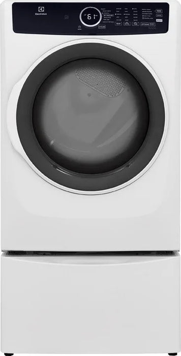 Electrolux 400 Series 27" Gas Dryer, White ELFG7437AW