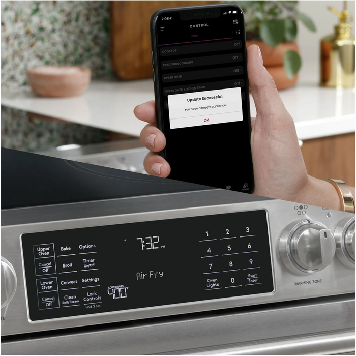 Cafe 30" Slide-In Electric Smart Range, CES700P4MW2