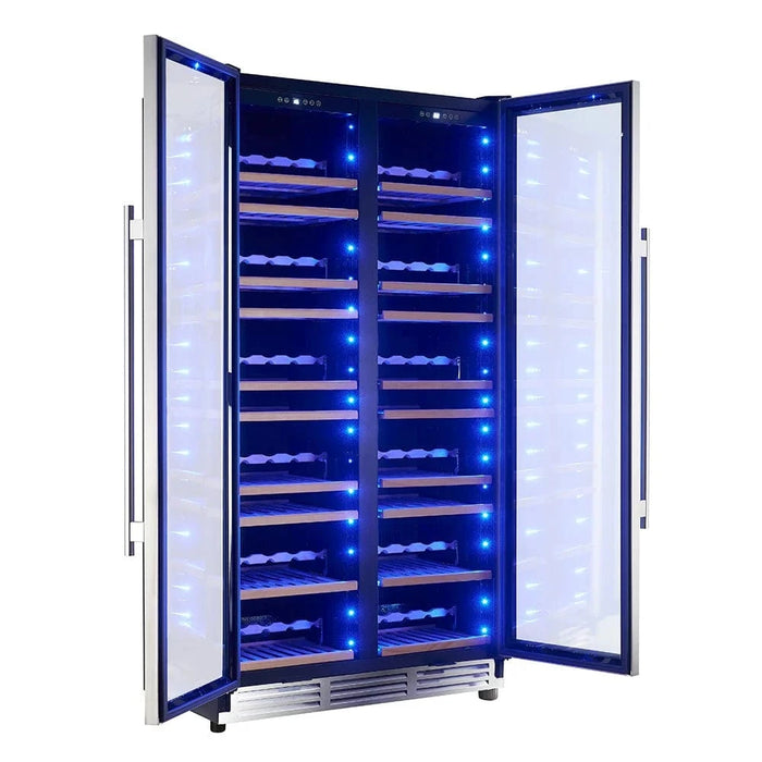 FORNO Vernazza 40" 166 Bottle Dual Zone Wine Cooler FWCDR6642-40S