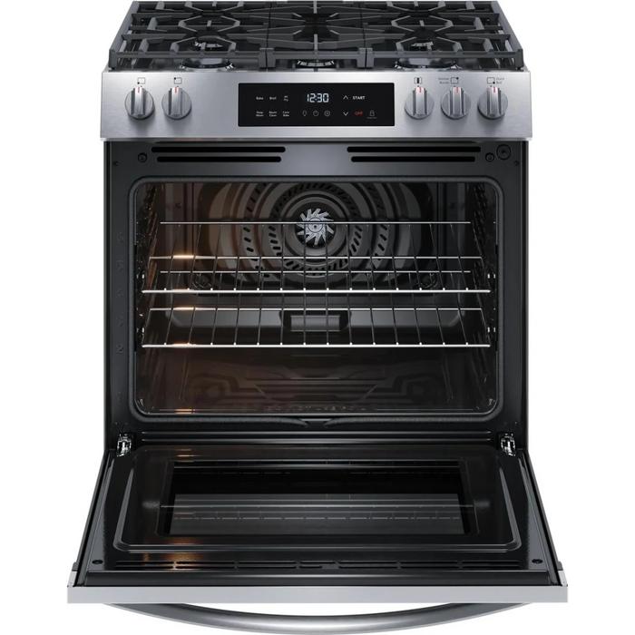 Frigidaire 30" Slide-In Gas Range FCFG3082BS