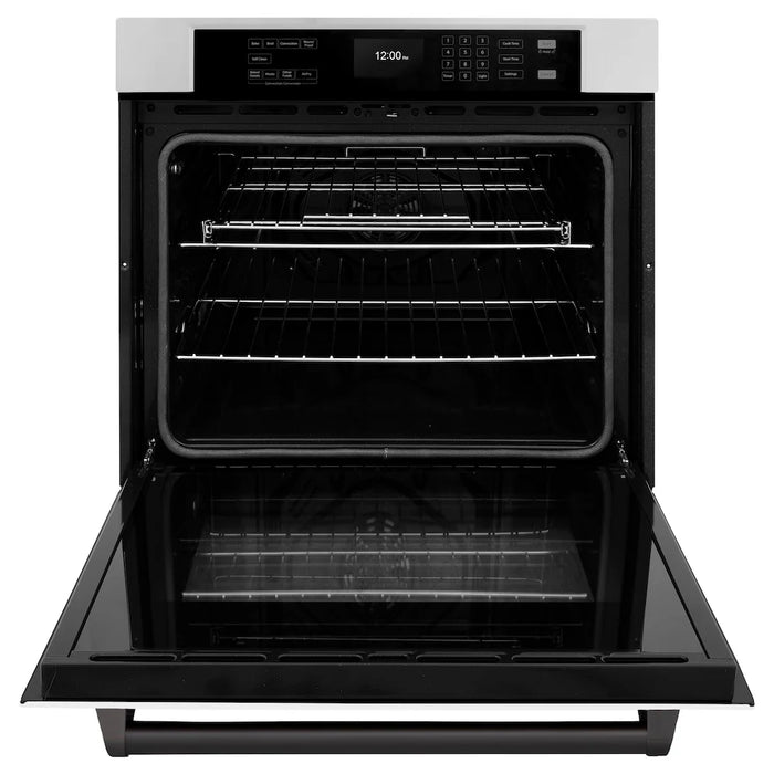 ZLINE 30" Autograph Edition Professional True Convection Single Wall Oven, Air Fry, Self Clean, White Matte, Matte Back WASZ-WM-30-MB