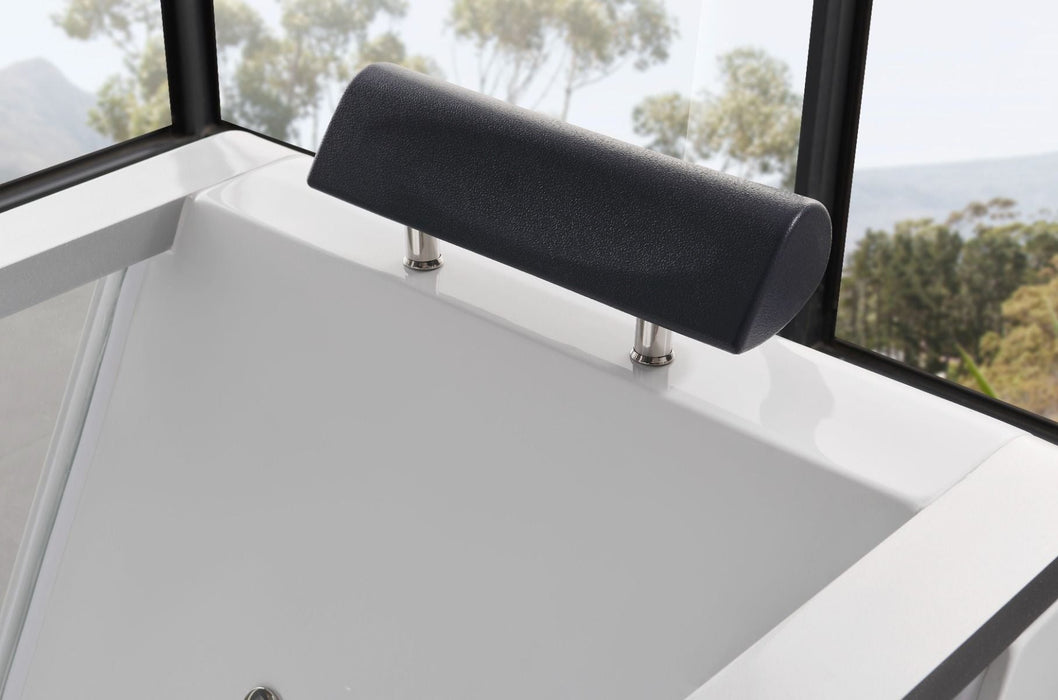 EAGO 5 ft Clear Rectangular Acrylic Whirlpool Bathtub AM152ETL-5