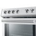 Forno 2-Piece White Kitchen Bundle - 30" Electric Range, 36" Bottom Freezer Refrigerator - Interior View