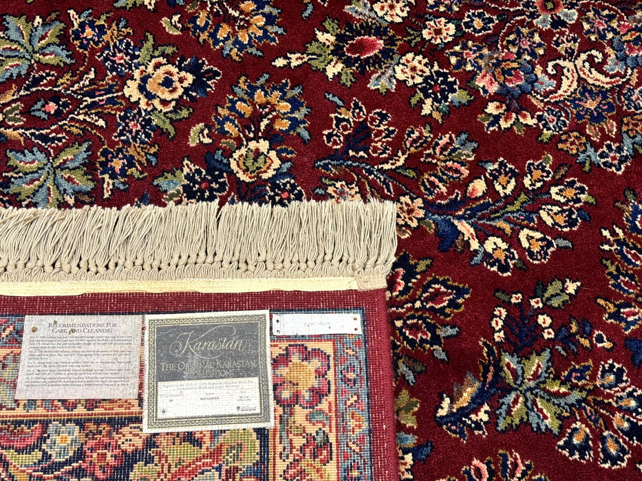 10x14 Karastan Rug Red Sarouk #785, Wool Original 700 Series