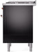 ILVE Nostalgie II 36" Dual Fuel Liquid Propane Range, Glossy Black, Copper Trim UP36FNMPBKPLP ILVE