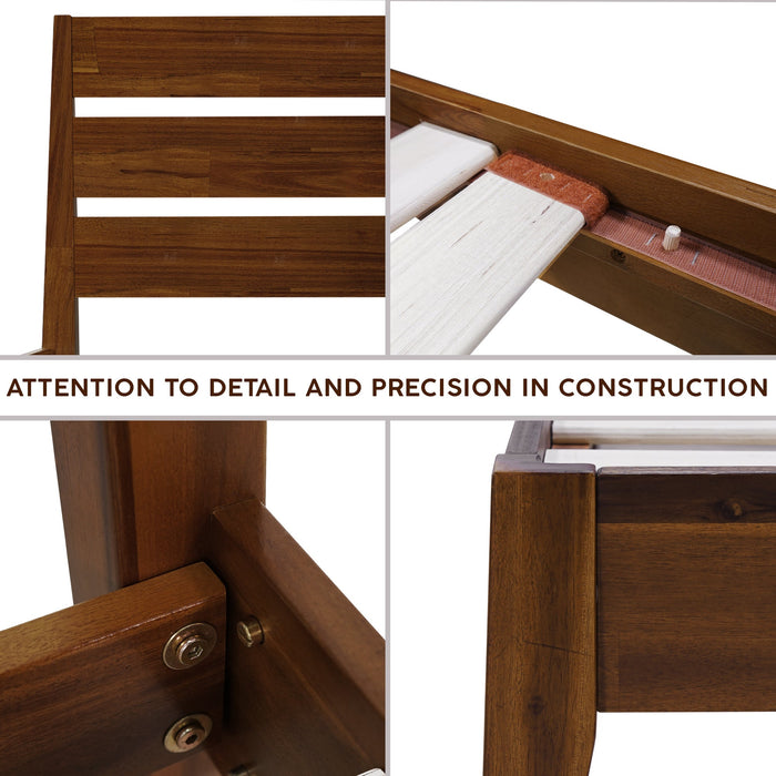 Acacia Emery Solid Wood Bed Frame