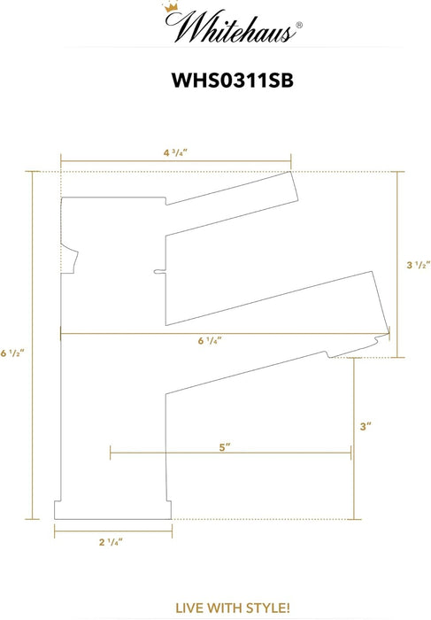 Whitehaus Waterhaus Single Hole Single Lever Lavatory Faucet WHS0311-SB-BSS