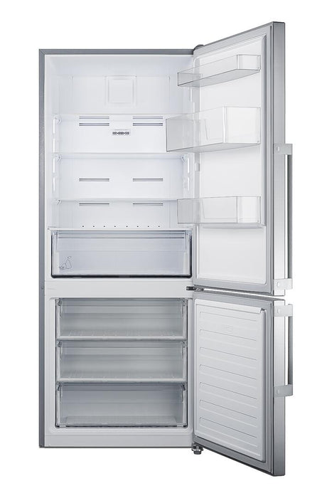 Summit 28" Wide Bottom Freezer Refrigerator FFBF283SS Summit