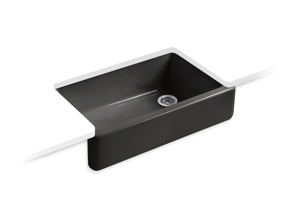 KOHLER Whitehaven 35-3/4" undermount single-bowl farmhouse kitchen sink K-6489